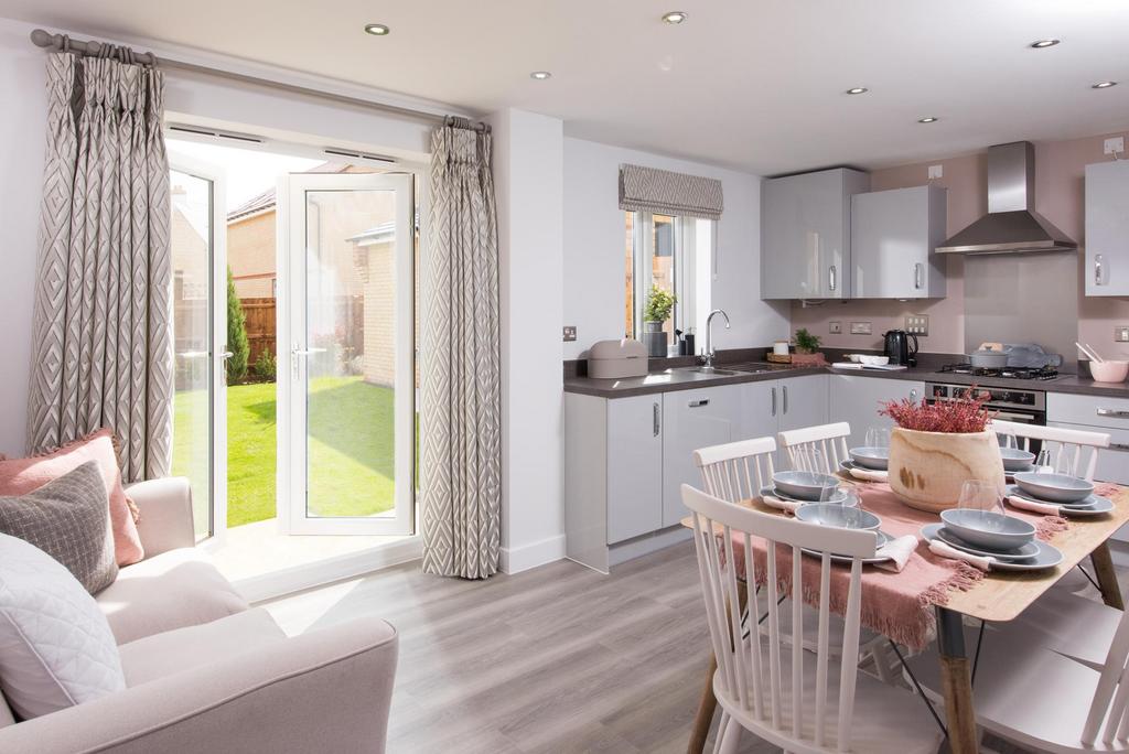 Open plan kitchen in the Hadley home at Willow...