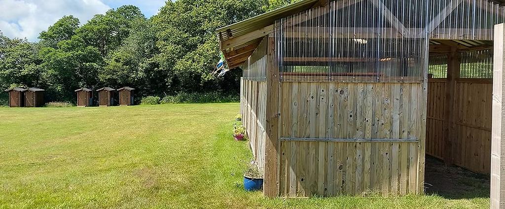 The glamping / camping site