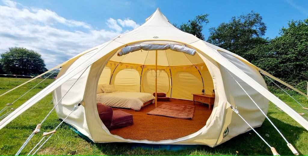 The glamping / camping site
