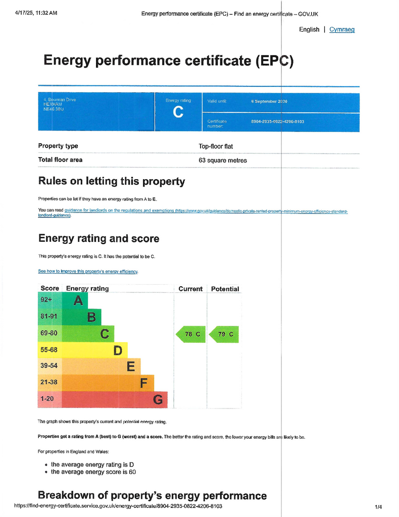 EPC (Contains public sector information licensed under the Open Government Licence v3.0.)