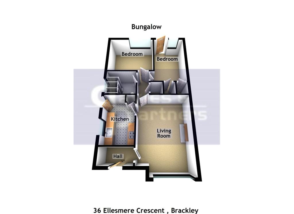 36 Ellesmere Crescent Brackley 3d