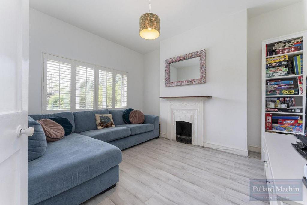 Living room, fireplace