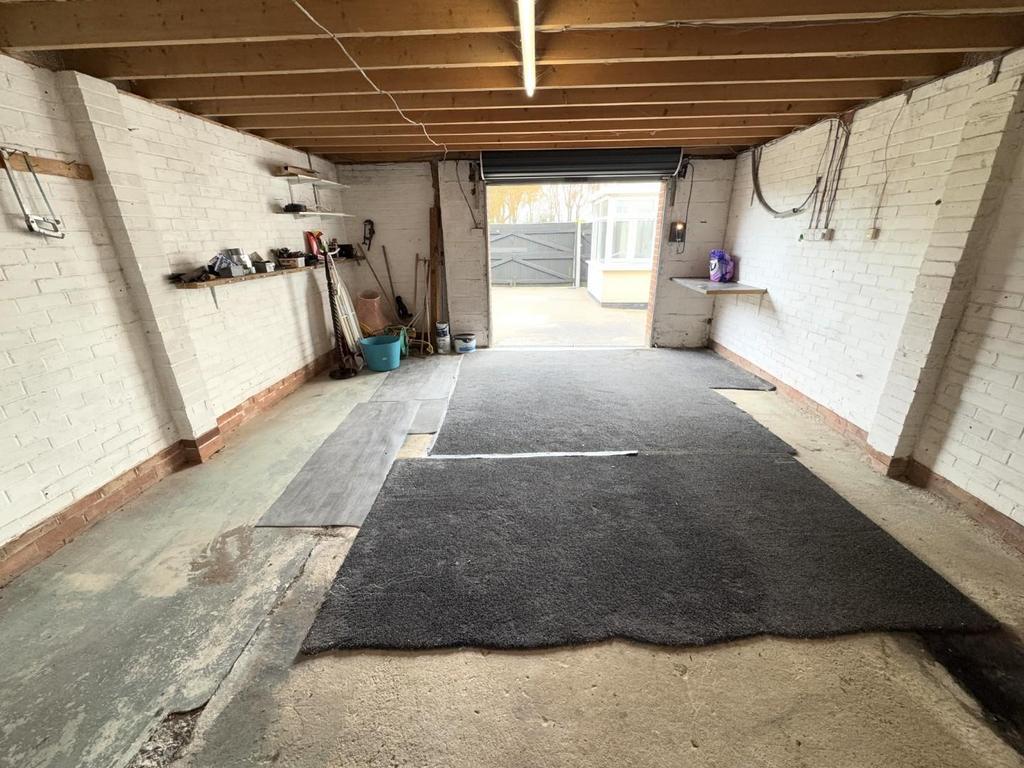 Detached double garage
