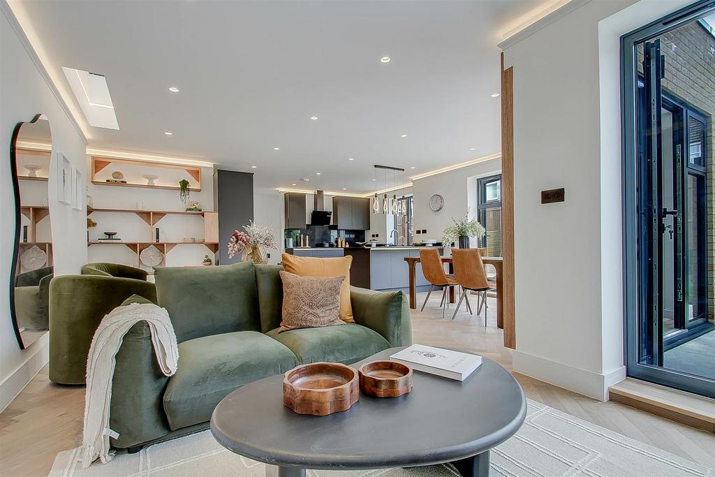 Open-plan living area, open plan living