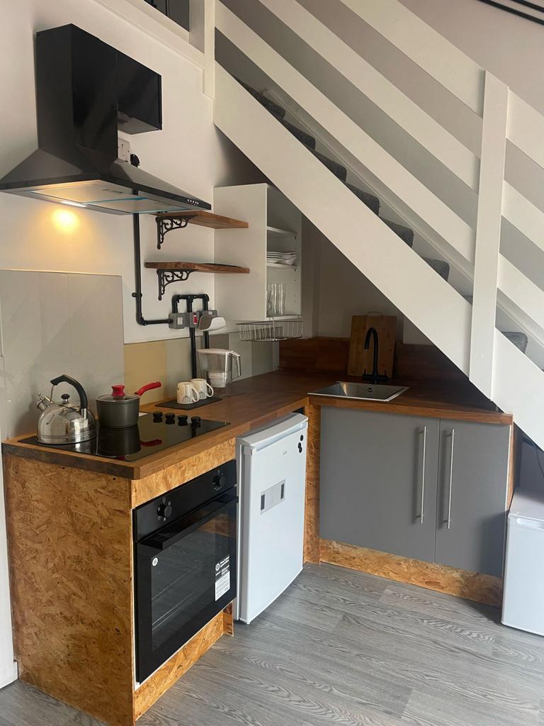 Furnished one bed flat with parking space