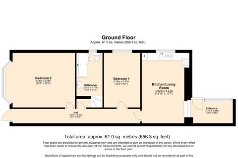 2 bedroom flat to rent, Paston Place, BRIGHTON BN2