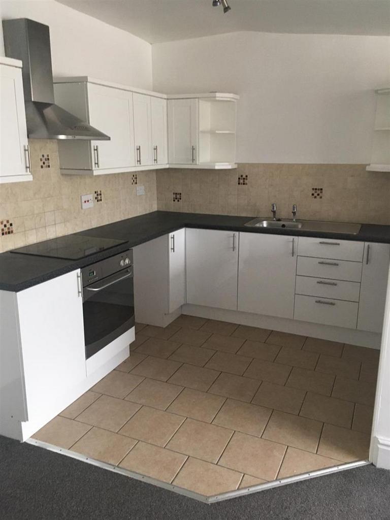 Open plan living room and kitchen