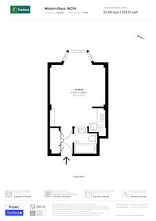 Studio for sale, Russell Court, Woburn Place, London, WC1H