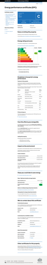 EPC Certificate