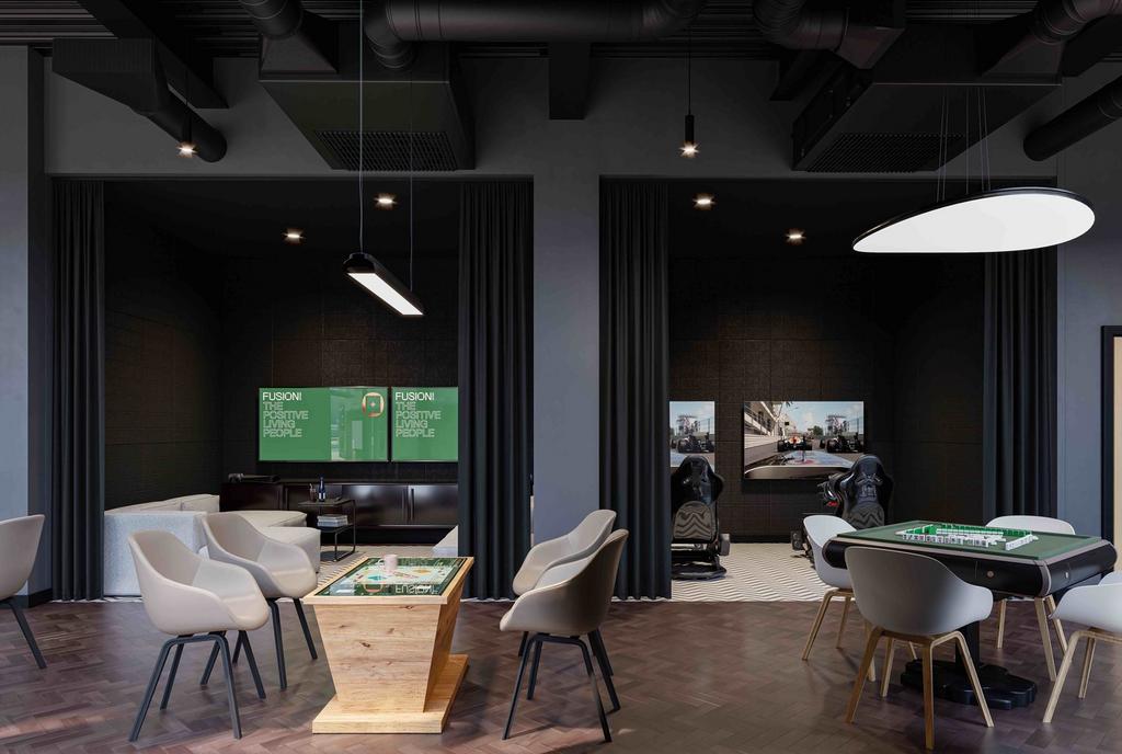 A stylish and spacious communal lounge perfect ...