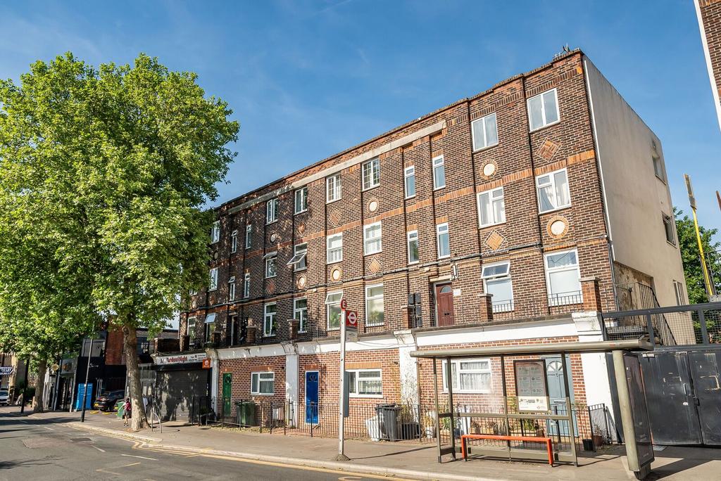 Apartment building facade, block of apartments