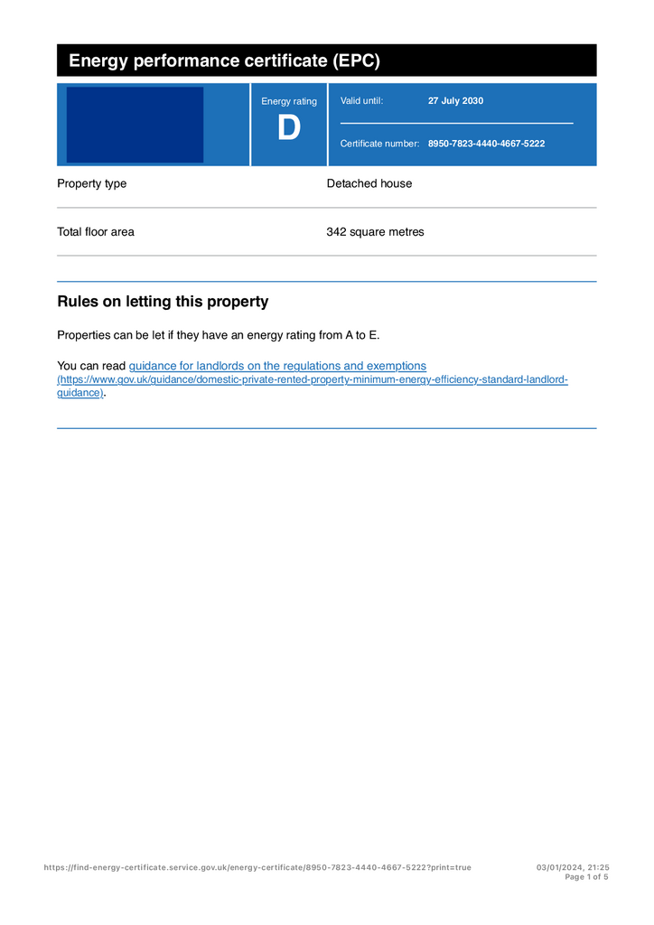 EPC Certificate