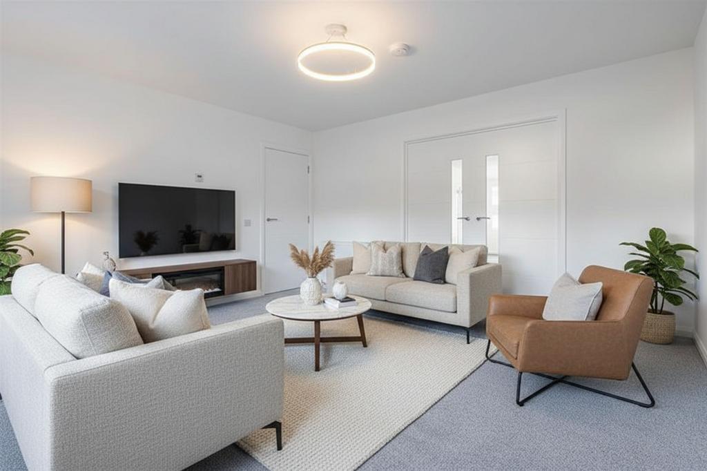 Virtually Staged Lounge