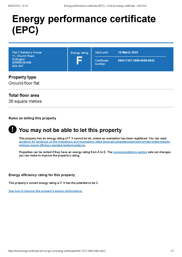 EPC Certificate