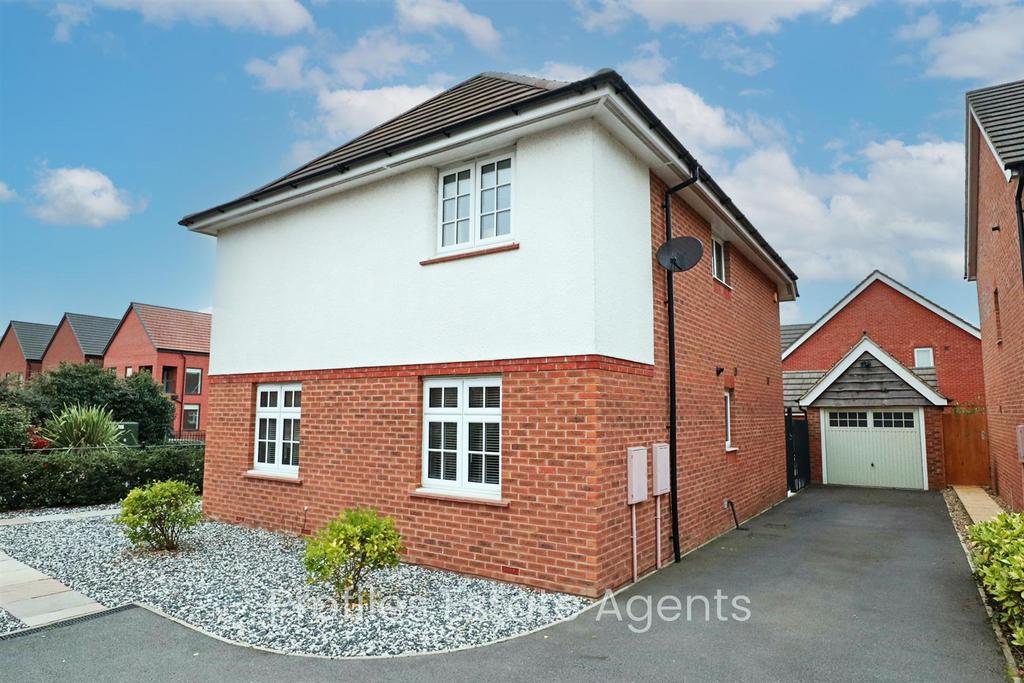 Detached garage.
