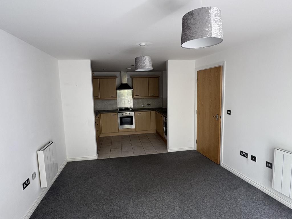 Open plan lounge/kitchen