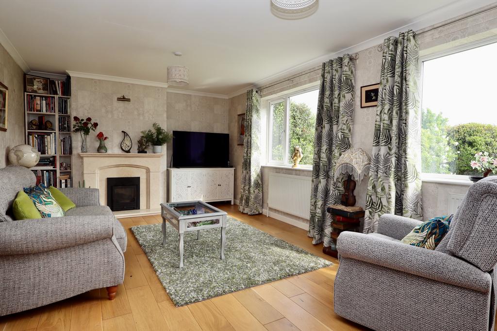 Living room, fireplace