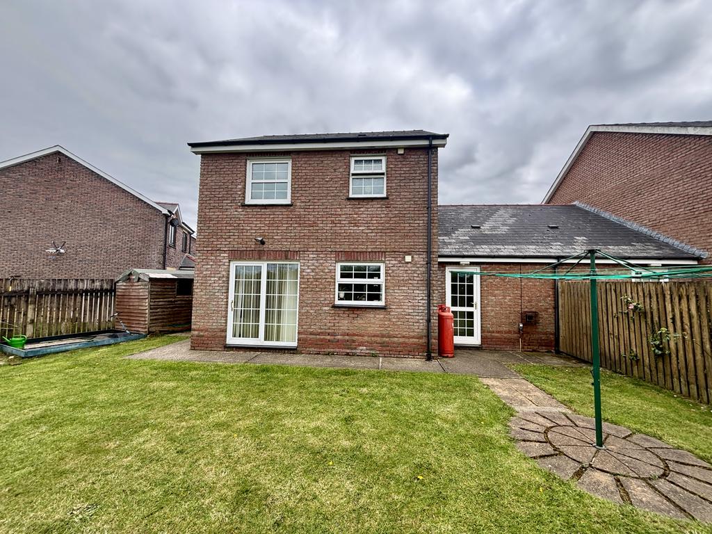 Rear of property