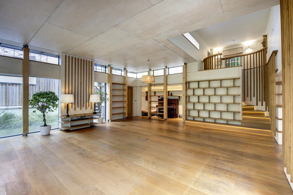 Open-plan living area, open plan living