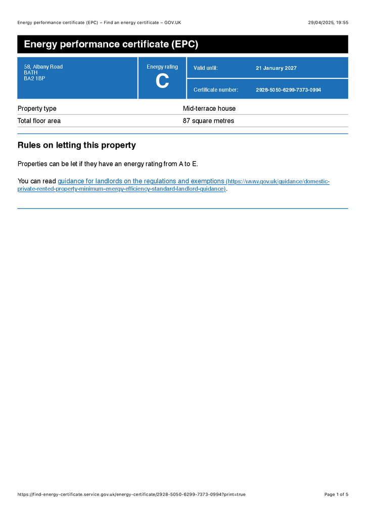 Energy Performance Certificate