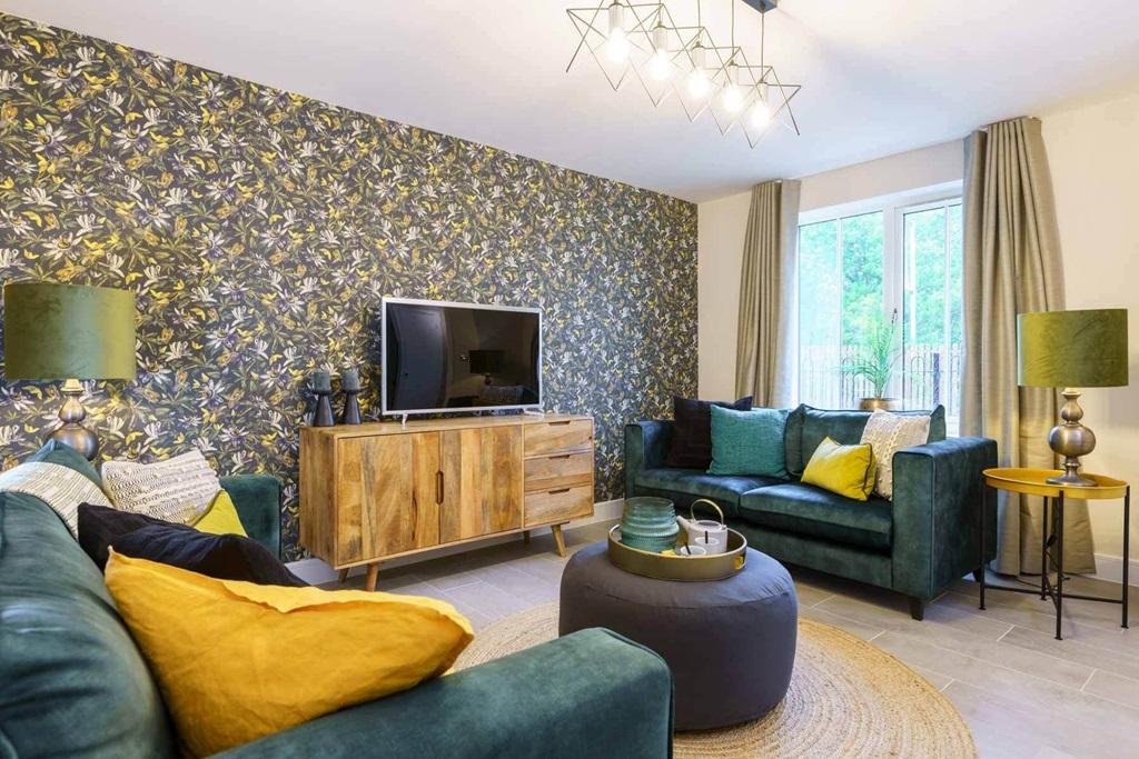 The room is designed to let in plenty of...