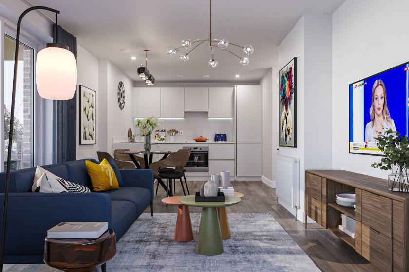 Pullman living room / kitchen / dining