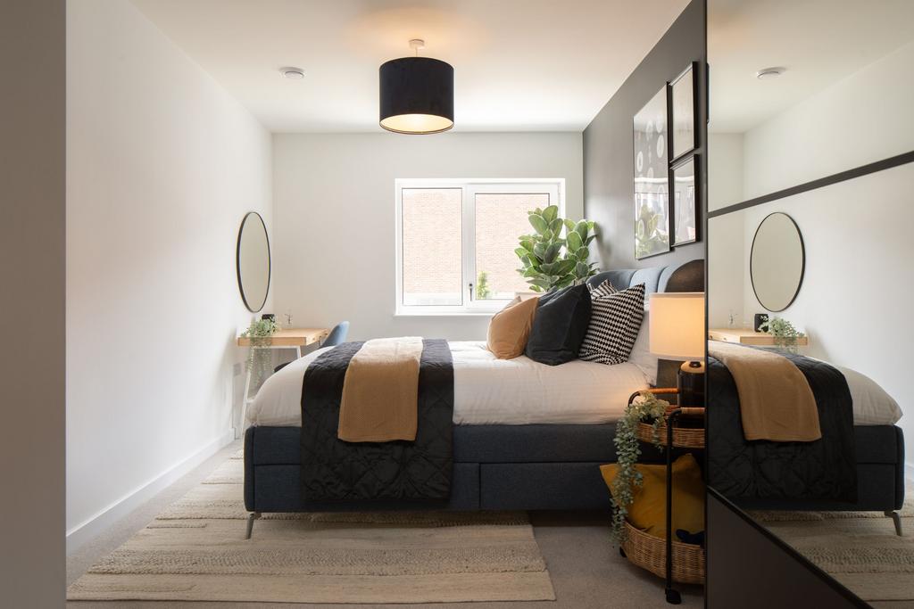 Show apartment bedroom