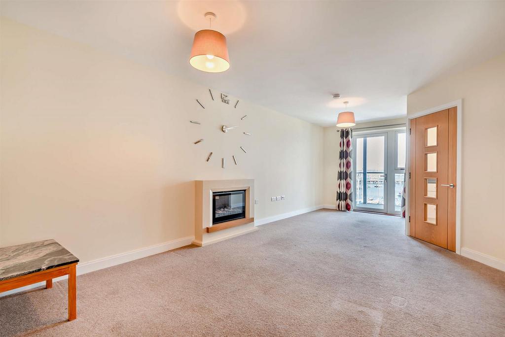 Living room, fireplace