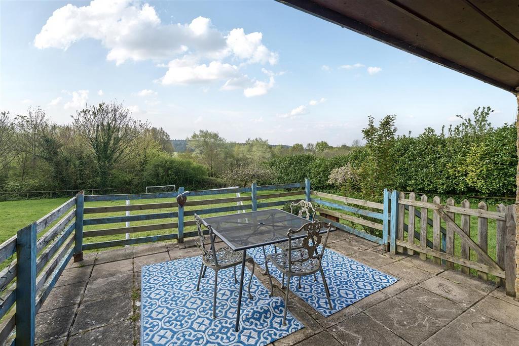 South facing Patio at the rear