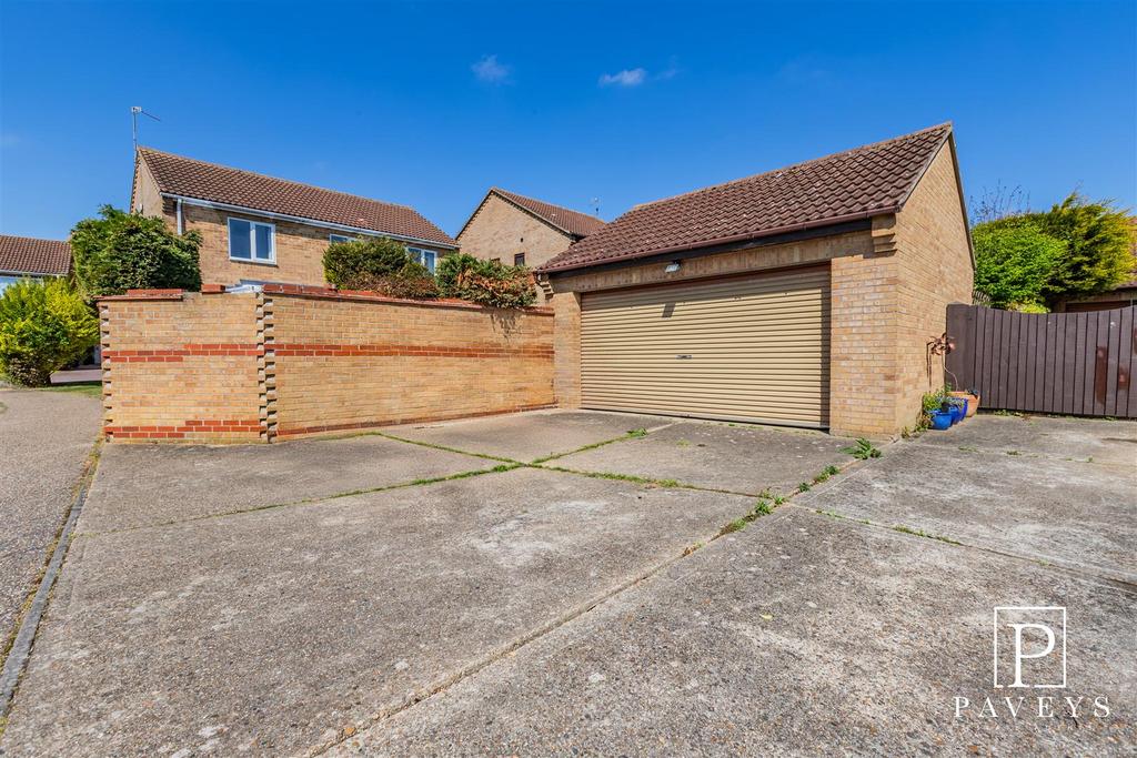 Detached double garage