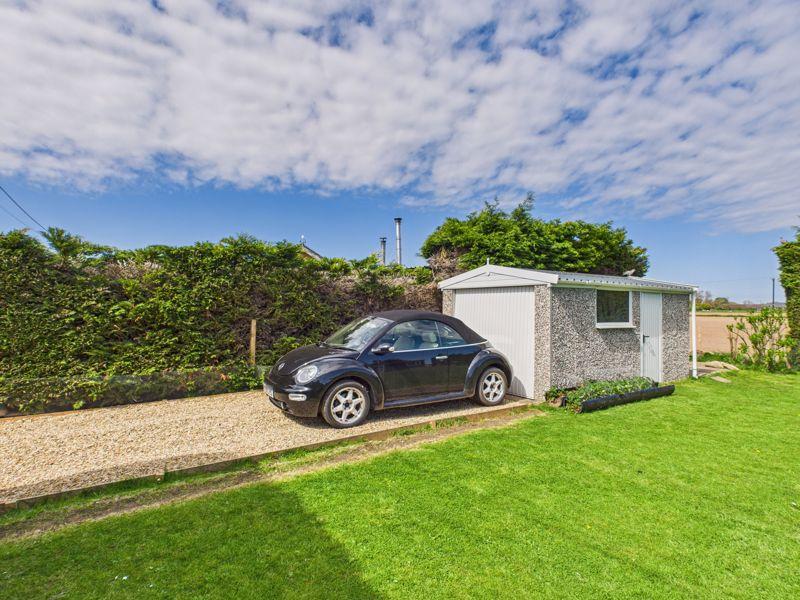 Garage and driveway