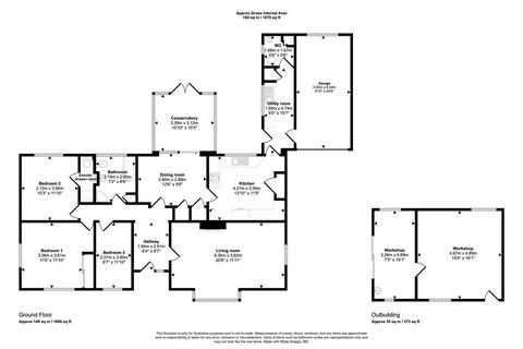 3 bedroom detached bungalow for sale, Hilltop Way, Parcllyn, Cardigan