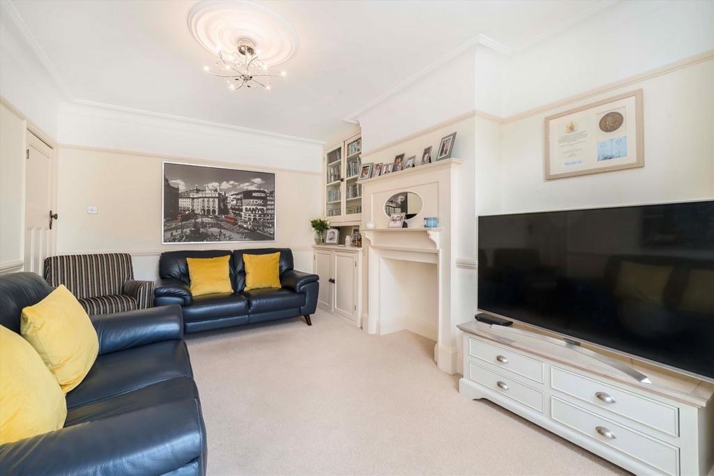 Living room, fireplace