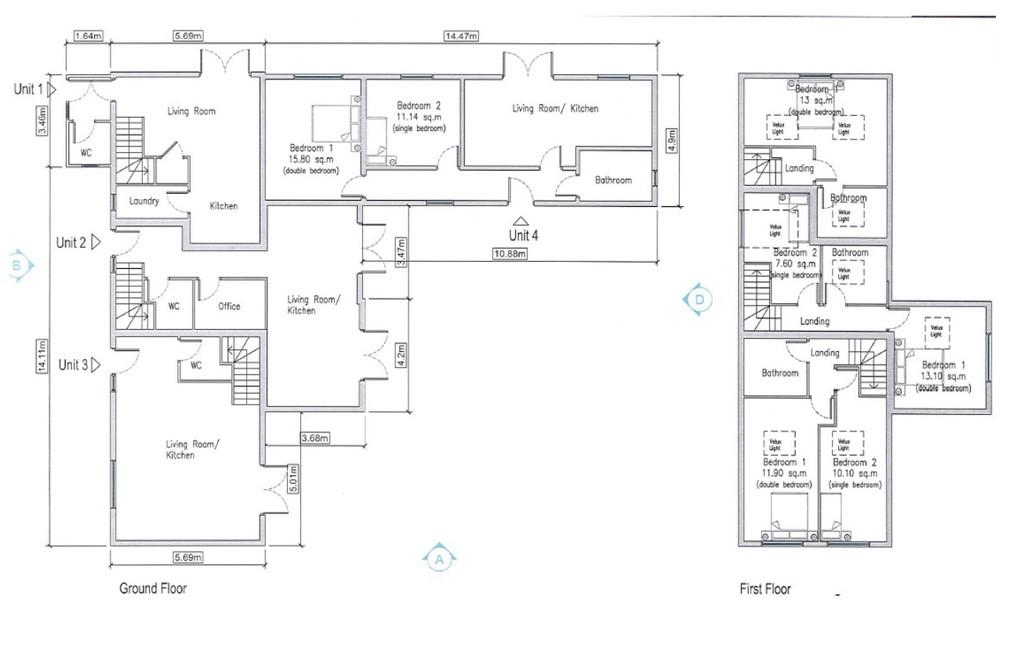 Units 1-4 Flo Plan