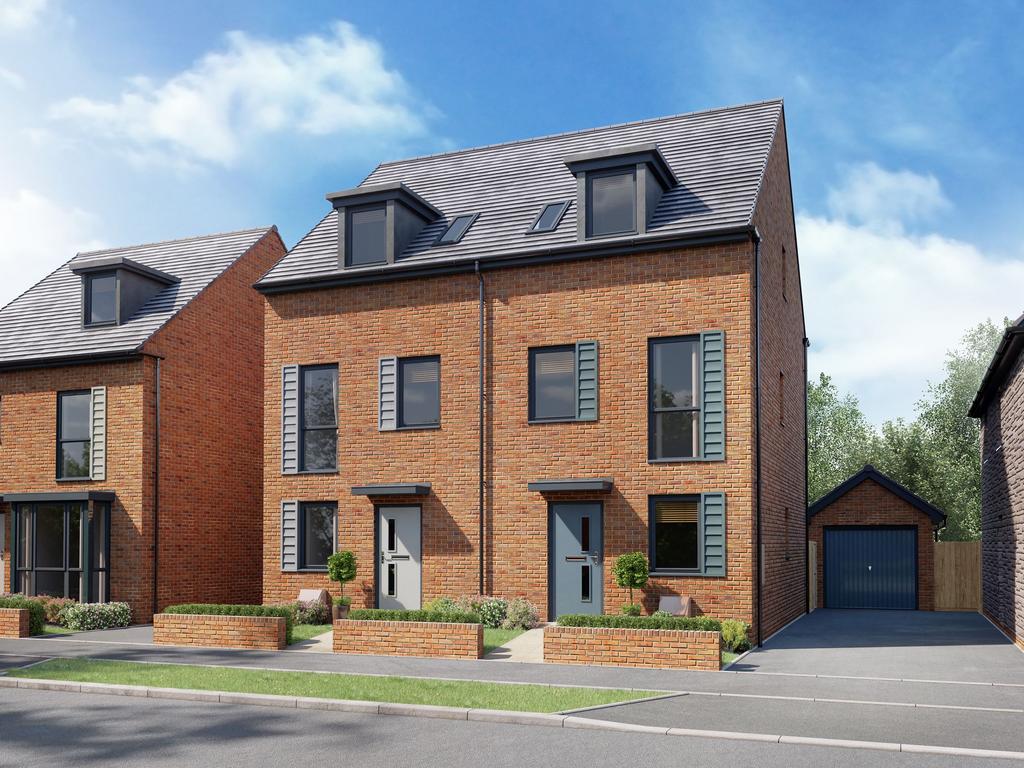 External View CGI 3 bedroom semi-detached home...