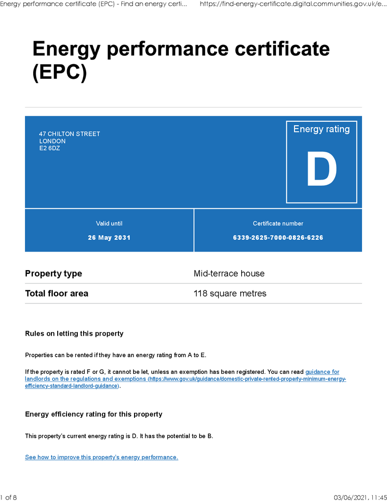 EPC (Contains public sector information licensed under the Open Government Licence v3.0.)