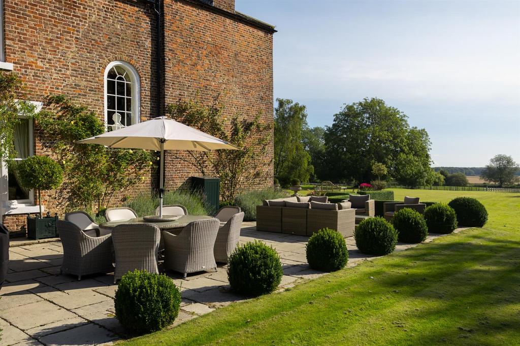 South facing garden terrace