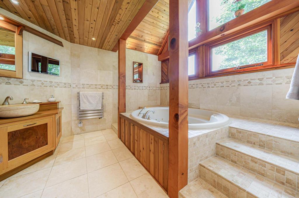 Luxury and spacious marble floor and walled ensuit