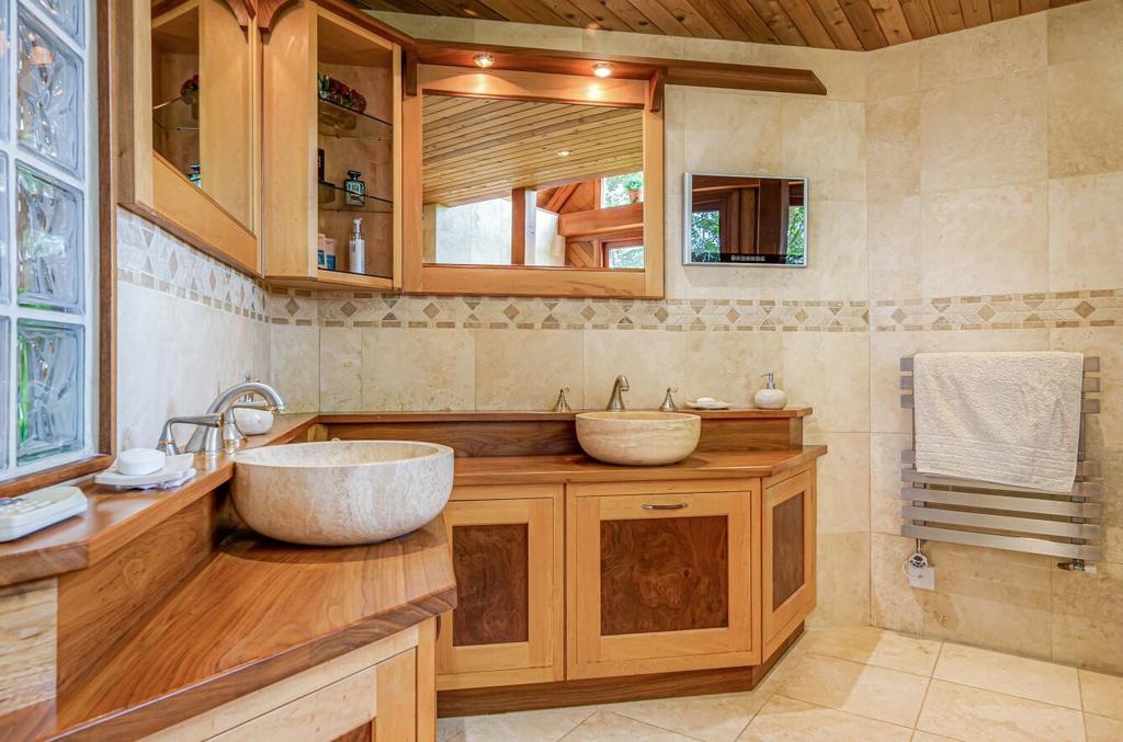 Luxury and spacious marble floor and walled ensuit