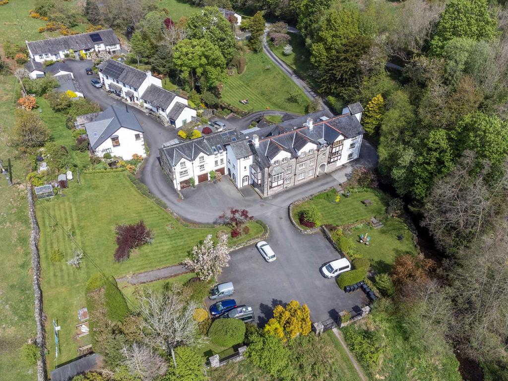 Aerial view of the development