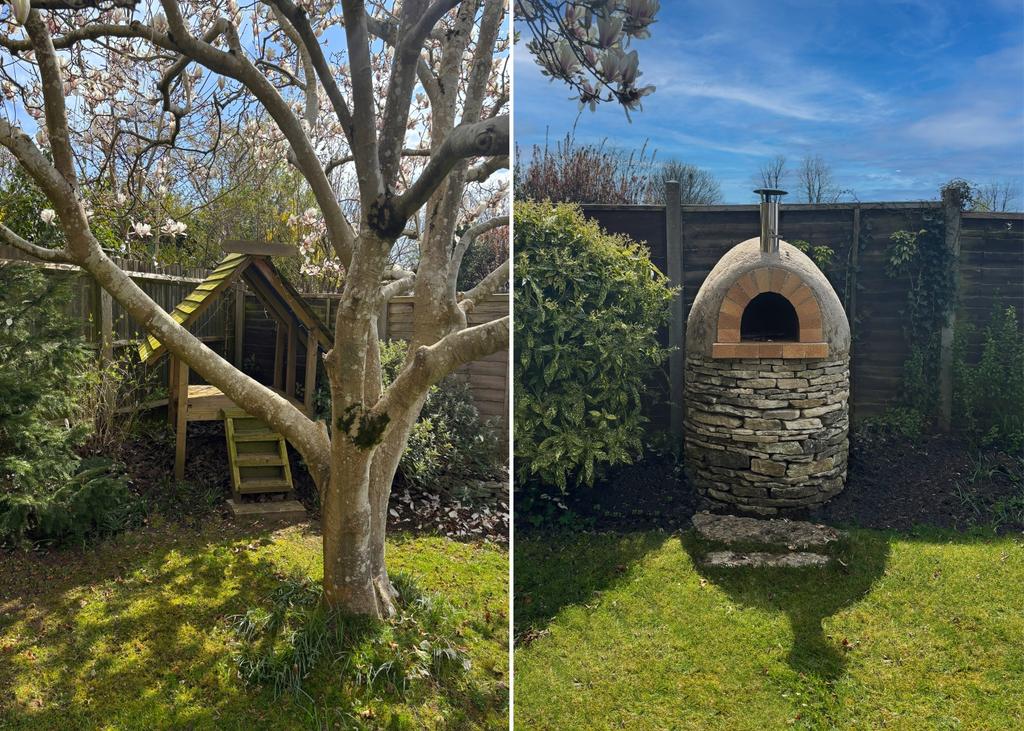 Playhouse and Pizza Oven