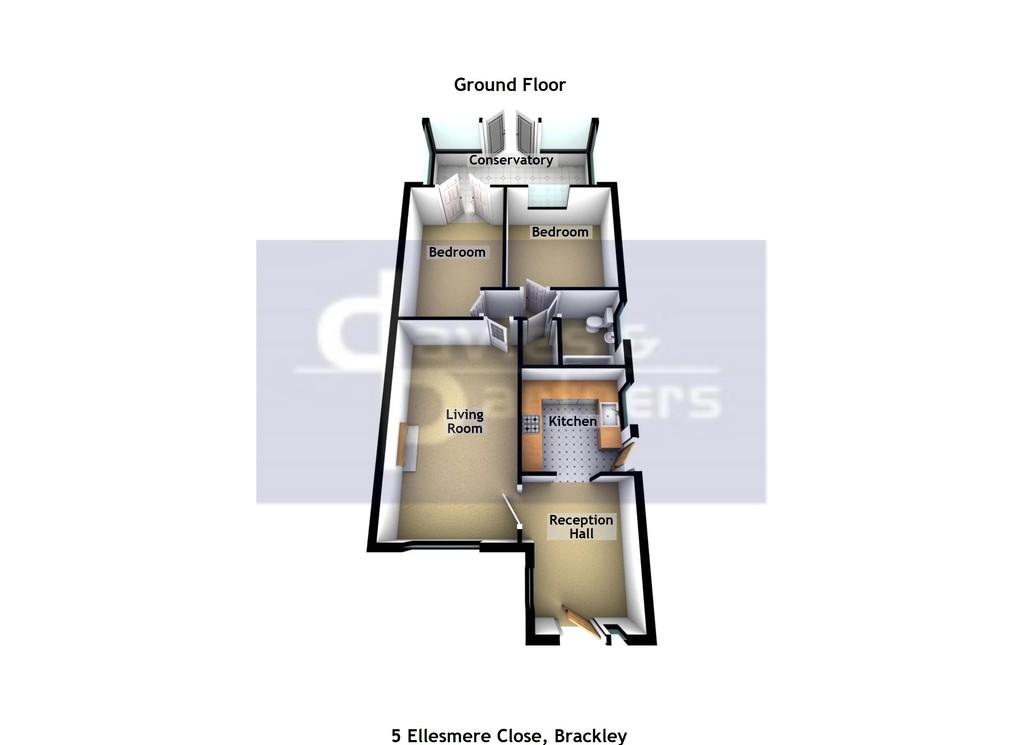 5 Ellesmere Close Brackley 3d