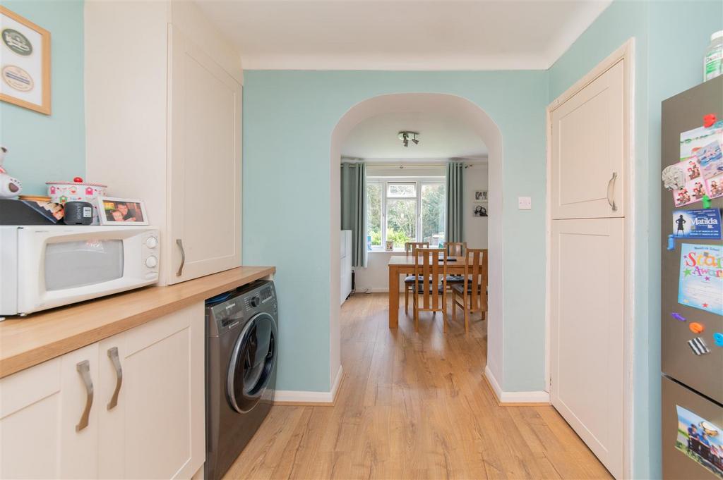 Kitchen view to dining room