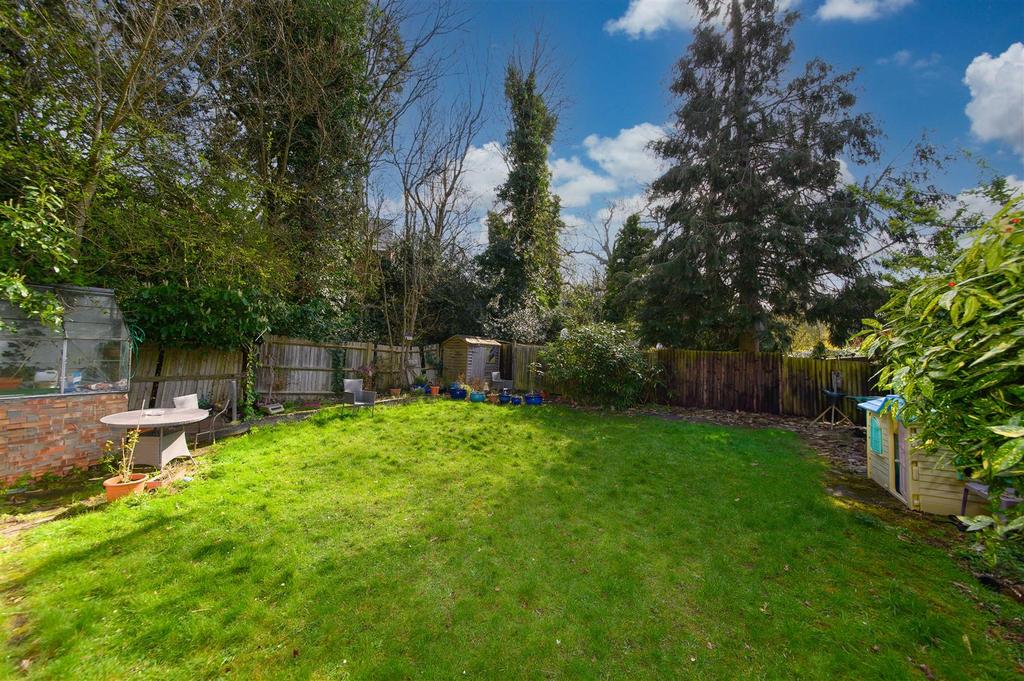 Own share of rear garden