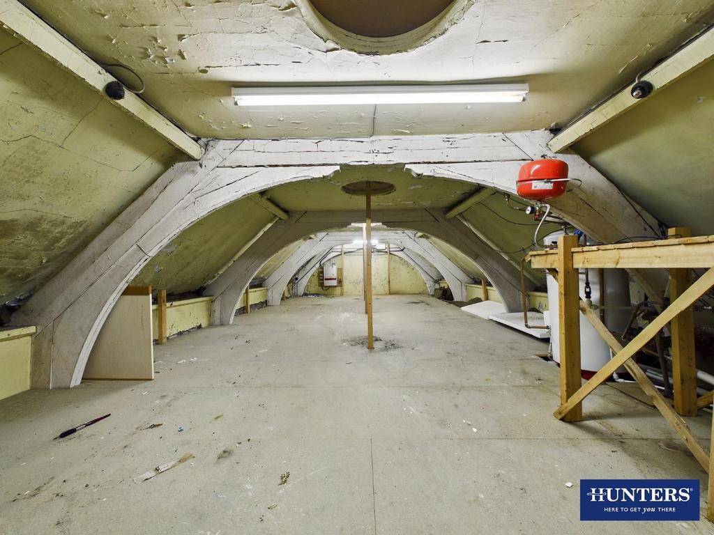 Vaulted Ceiling Storage Area