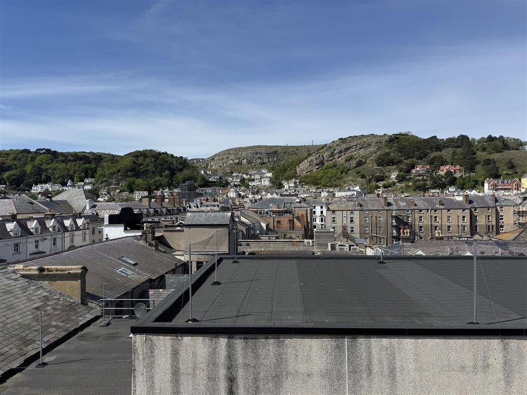 View from large roof terrace