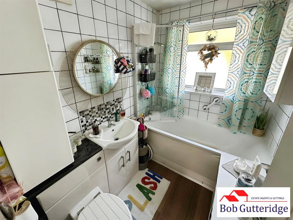 Fully tiled bathroom