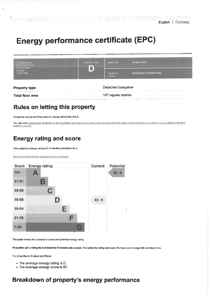 EPC Certificate