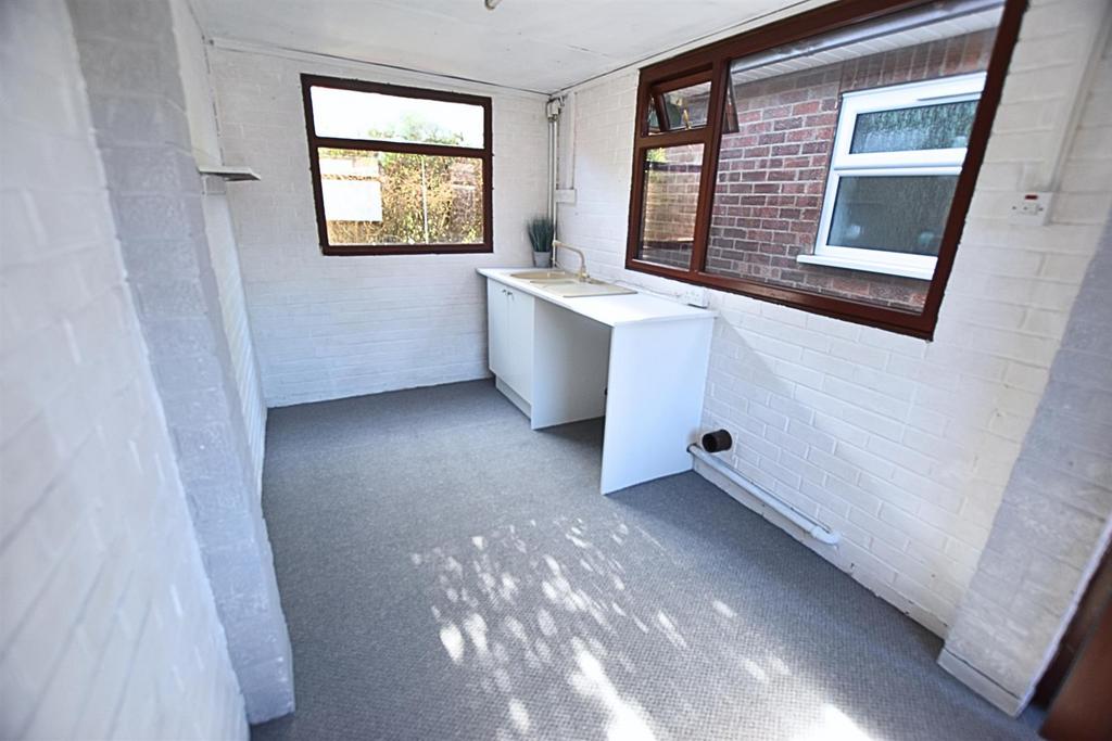 Brick utility room