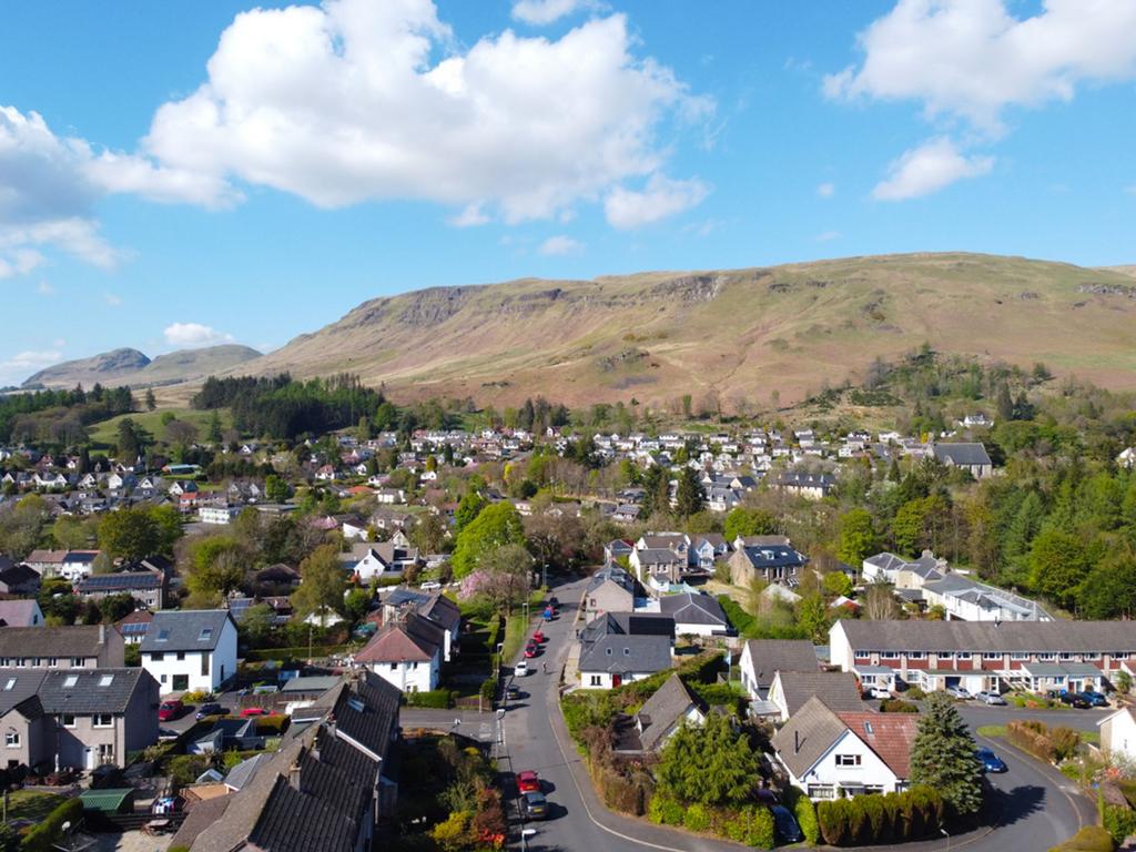 Aerial village view